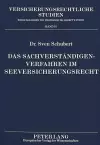 Das Sachverstaendigenverfahren Im Seeversicherungsrecht cover