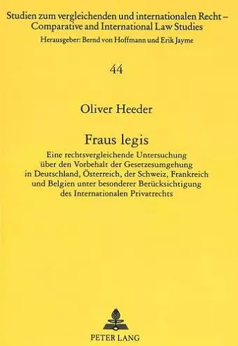 Fraus Legis cover