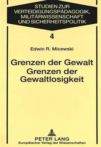 Grenzen Der Gewalt- Grenzen Der Gewaltlosigkeit cover