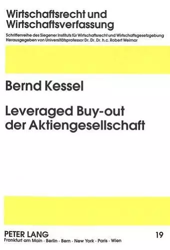 Leveraged Buy-Out Der Aktiengesellschaft cover