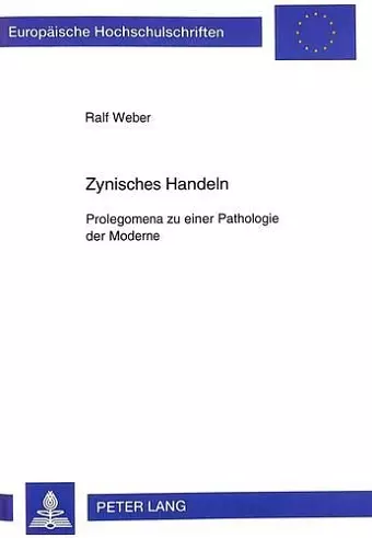 Zynisches Handeln cover