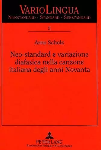 Neo-Standard E Variazione Diafasica Nella Canzone Italiana Degli Anni Novanta cover