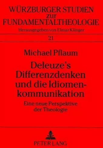 Deleuze's Differenzdenken Und Die Idiomenkommunikation cover