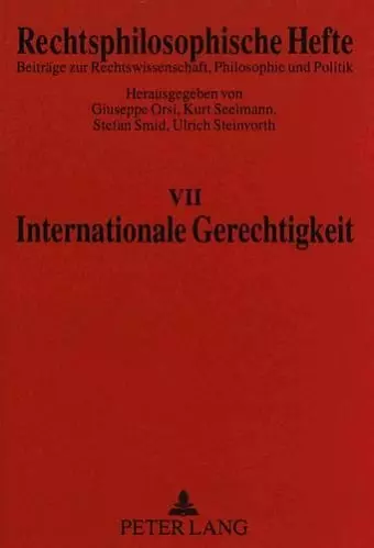 Internationale Gerechtigkeit cover