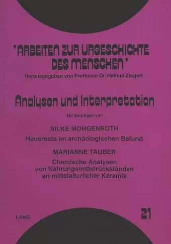 Analysen Und Interpretation cover