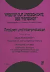 Analysen Und Interpretation cover