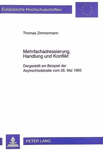 Mehrfachadressierung, Handlung Und Konflikt cover