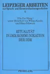 Ritualitaet in Der Kommunikation Der Ddr cover