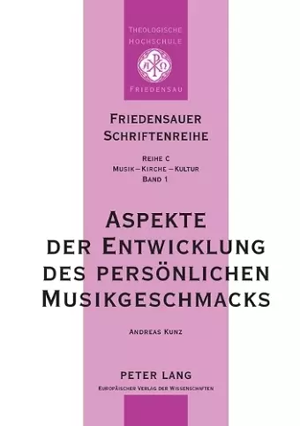 Aspekte der Entwicklung des persoenlichen Musikgeschmacks cover