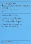 Lorenz Von Steins Arbeiten Fuer Japan cover