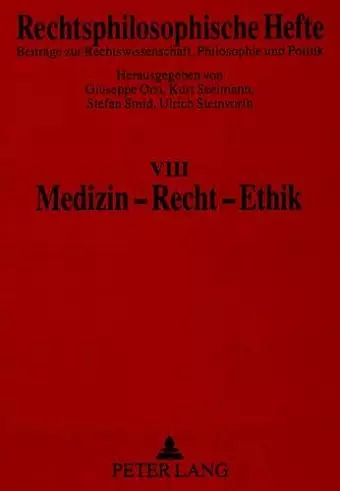 Medizin - Recht - Ethik cover