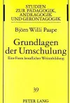 Grundlagen Der Umschulung cover