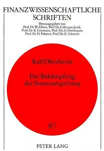 Die Bekaempfung Der Steuerumgehung cover