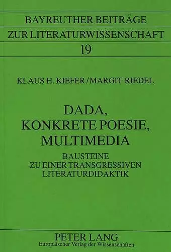 Dada, Konkrete Poesie, Multimedia cover