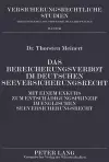 Das Bereicherungsverbot Im Deutschen Seeversicherungsrecht cover