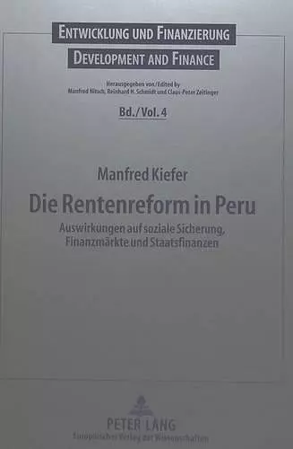 Die Rentenreform in Peru cover