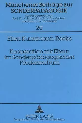 Kooperation Mit Eltern Im Sonderpaedagogischen Foerderzentrum cover