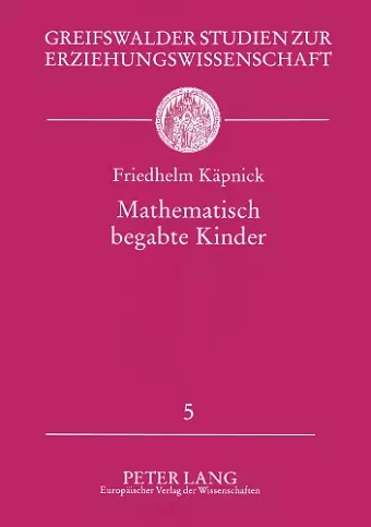 Mathematisch begabte Kinder cover