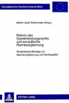 Reform Des Gewaehrleistungsrechts Und Europaeische Rechtsangleichung cover
