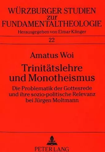 Trinitaetslehre Und Monotheismus cover