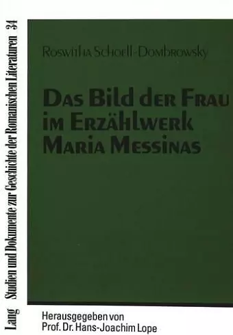 Das Bild Der Frau Im Erzaehlwerk Maria Messinas cover