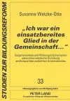 «Ich War Ein Einsatzbereites Glied in Der Gemeinschaft...» cover