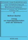 Umzug Von Kapitalgesellschaften Unter Der Sitztheorie cover