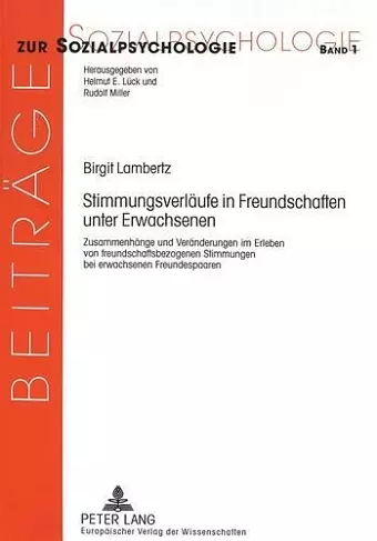 Stimmungsverlaeufe in Freundschaften Unter Erwachsenen cover