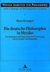 Die Deutsche Philosophie in Mexiko cover