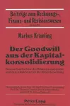 Der Goodwill Aus Der Kapitalkonsolidierung cover