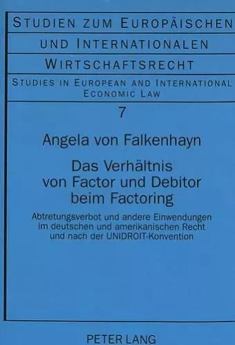 Das Verhaeltnis Von Factor Und Debitor Beim Factoring cover