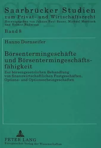 Boersentermingeschaefte Und Boersentermingeschaeftsfaehigkeit cover