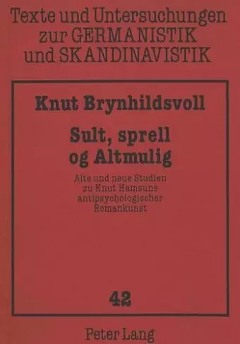 Sult, Sprell Og Altmulig cover