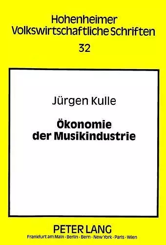 Oekonomie Der Musikindustrie cover