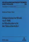 Zeitgenoessische Musik Nach 1945 Im Musikunterricht Der Sekundarstufe I cover