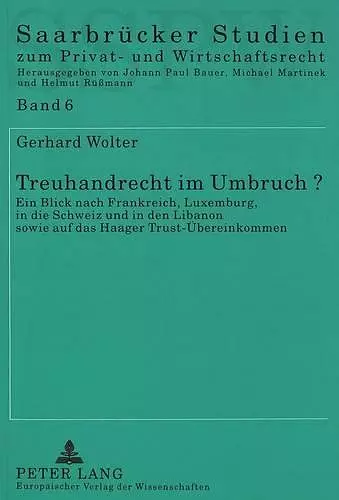 Treuhandrecht Im Umbruch? cover