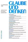 Glaube Und Denken cover