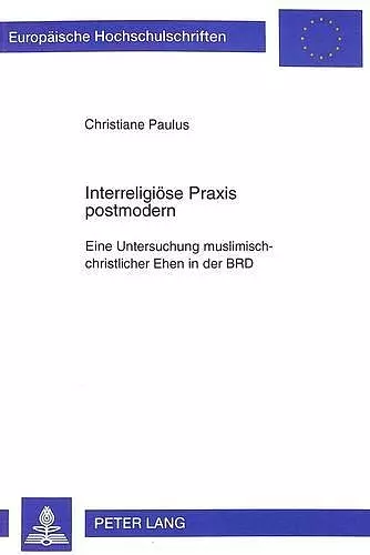 Interreligioese Praxis Postmodern cover