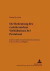 Die Bedeutung Des Erzieherischen Verhaeltnisses Bei Pestalozzi cover