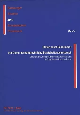 Der Gemeinschaftsrechtliche Staatshaftungsanspruch cover