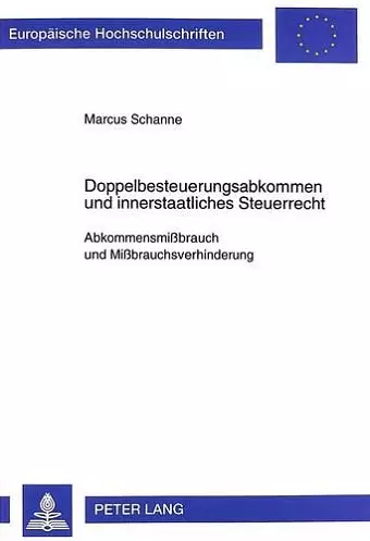 Doppelbesteuerungsabkommen Und Innerstaatliches Steuerrecht cover