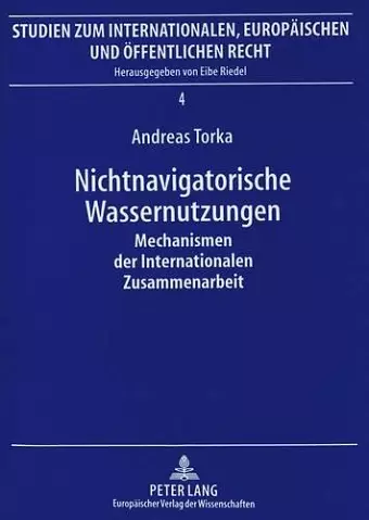 Nichtnavigatorische Wassernutzungen cover