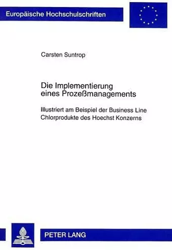 Die Implementierung Eines Prozeßmanagements cover