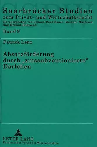 Absatzfoerderung Durch «Zinssubventionierte» Darlehen cover