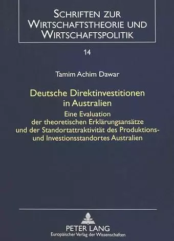 Deutsche Direktinvestitionen in Australien cover