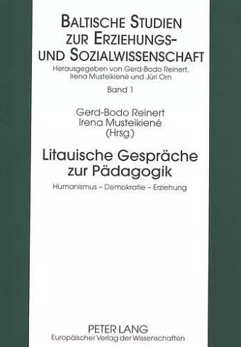 Litauische Gespraeche Zur Paedagogik cover