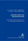 Aktuelle Facetten Der Sprechwissenschaft cover