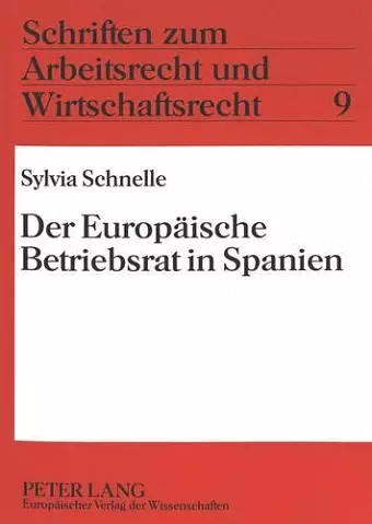 Der Europaeische Betriebsrat in Spanien cover