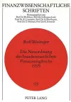 Die Neuordnung Des Bundesstaatlichen Finanzausgleichs 1995 cover