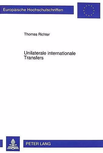 Unilaterale Internationale Transfers cover